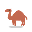 Camel cartoon animated emoji