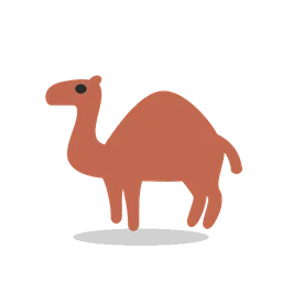 Camel animated emoji