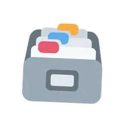 Card file box animated emoji