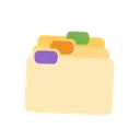 Card index dividers cartoon animated emoji