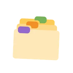 Card index dividers animated emoji