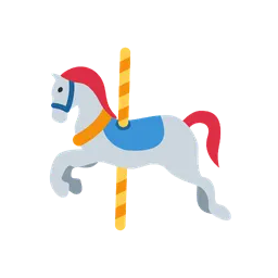 Carousel horse animated emoji