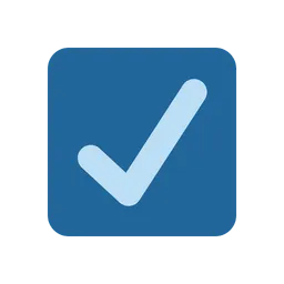 Check box with check animated emoji