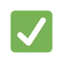 Check mark button cartoon animated emoji