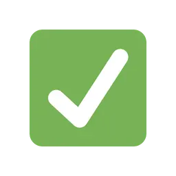 Check mark button animated emoji