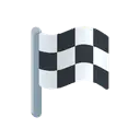 Chequered flag cartoon animated emoji
