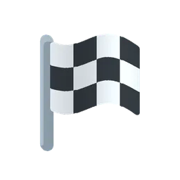 Chequered flag animated emoji