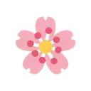 Cherry blossom cartoon animated emoji