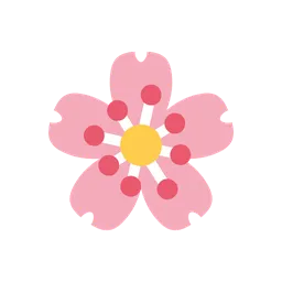 Cherry blossom animated emoji