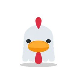 Chicken animated emoji