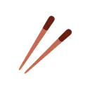 Chopsticks cartoon animated emoji