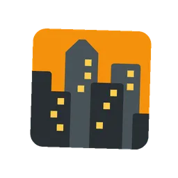 Cityscape at dusk animated emoji