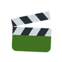 Clapper board cartoon animated emoji
