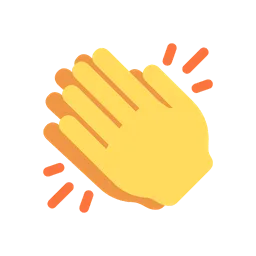 Clapping hands animated emoji