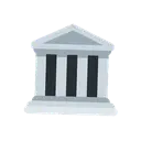 Classical building cartoon animated emoji