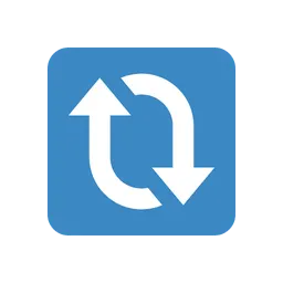 Clockwise vertical arrows animated emoji