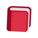 Closed book cartoon animated emoji