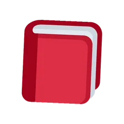 Closed book animated emoji