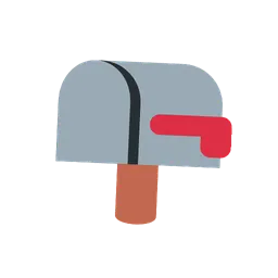Closed mailbox with lowered flag animated emoji