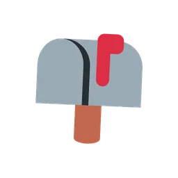 Closed mailbox with raised flag animated emoji