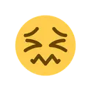 Confounded face cartoon animated emoji
