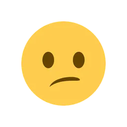 Confused face animated emoji