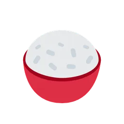 Cooked rice animated emoji