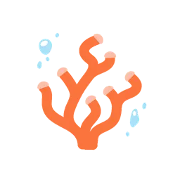 Coral animated emoji