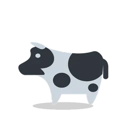 Cow animated emoji