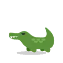 Crocodile cartoon animated emoji