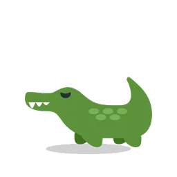 Crocodile animated emoji