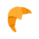 Croissant cartoon animated emoji
