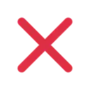 Cross mark cartoon animated emoji