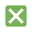 Cross mark button cartoon animated emoji