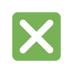 Cross mark button animated emoji