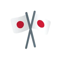 Crossed flags animated emoji