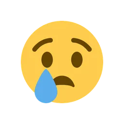Crying face animated emoji