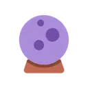 Crystal ball cartoon animated emoji