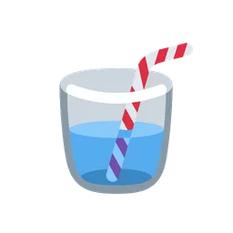 Cup with straw animated emoji