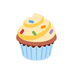 Cupcake animated emoji