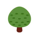 Deciduous tree cartoon animated emoji
