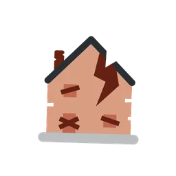 Derelict house animated emoji