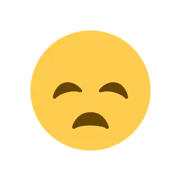 Disappointed face animated emoji