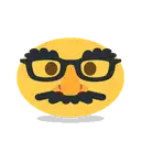 Disguised face cartoon animated emoji