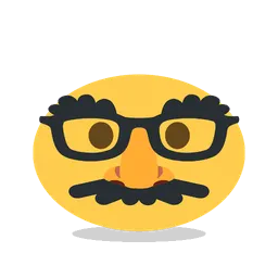 Disguised face animated emoji