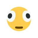 Distorted face cartoon animated emoji