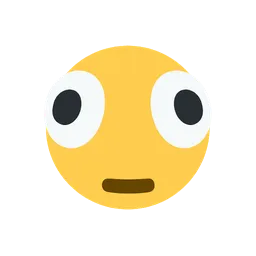 Distorted face animated emoji