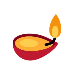 Diya lamp animated emoji