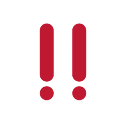 Double exclamation mark animated emoji