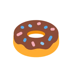 Doughnut animated emoji